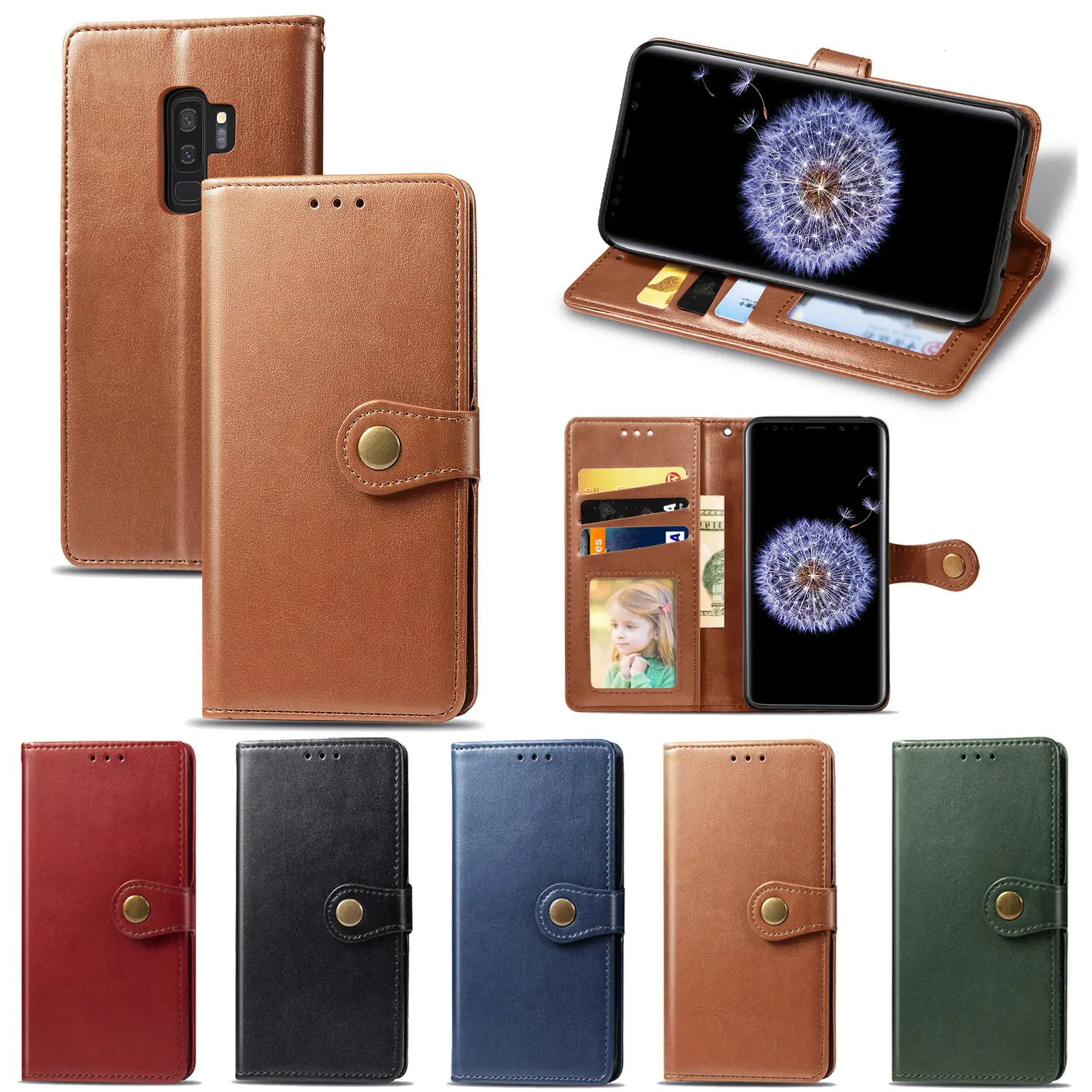 Откидная крышка для samsung Galaxy S8 S9 Plus J2 prime Note10 Pro A30(SCV43) искусственная сумка для samsung NOTE8 9 чехол для телефона