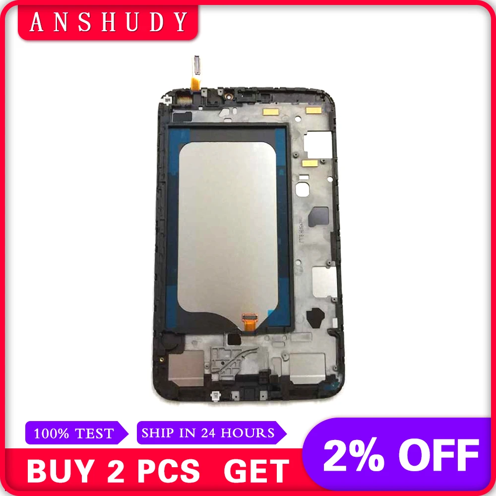 

For Samsung Galaxy Tab 3 T311 LCD Display Panel Monitor Module + Touch Screen Digitizer Sensor Assembly With Frame