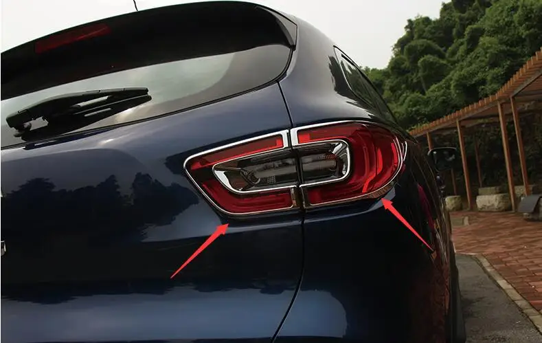 Автомобиль Стайлинг для Renault kadjar Интимные аксессуары авто ABS Хром сзади хвост лампа фонарь крышка отделка Рамки Стикеры