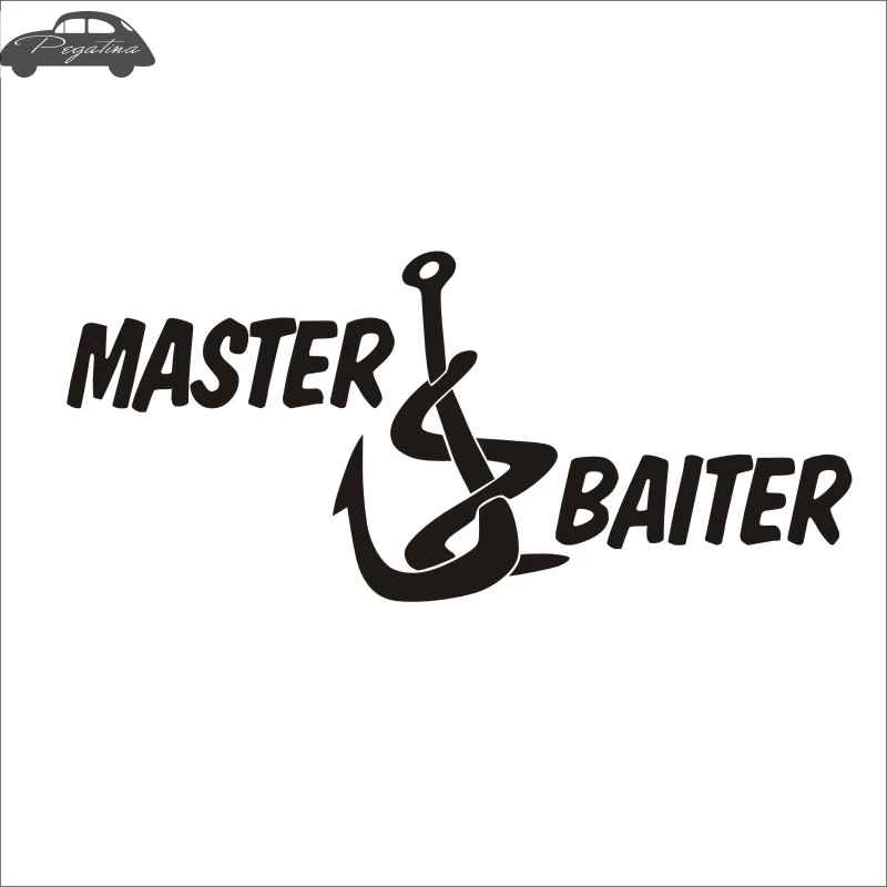 Fish Master Baiter Hunter Decal Angling Tackle Shop Hollow Sticker