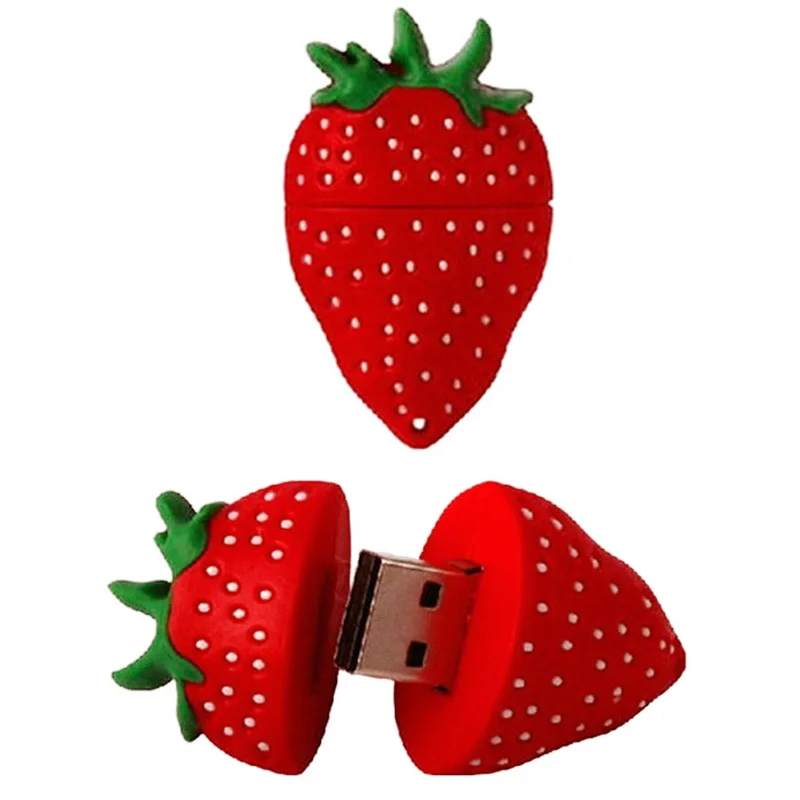 USB флеш накопитель с фруктами клубничками 4 ГБ 8 16 32 64 ГБ|stick usb|pen drive usbdrive usb |