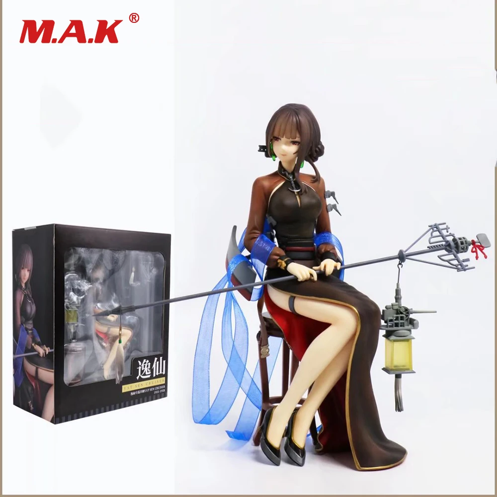 

Free Shipping Color Boxed Warship Girls Myethos Sexy Japanese Anime Yat Sen Cruiser Cheongsam Charming legs Version for Birthday