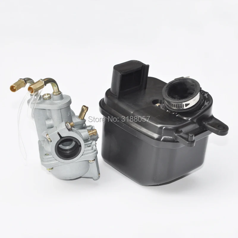 1 Set Motorcycle Carb Carburetor with Air Filter Box Set For Yamaha