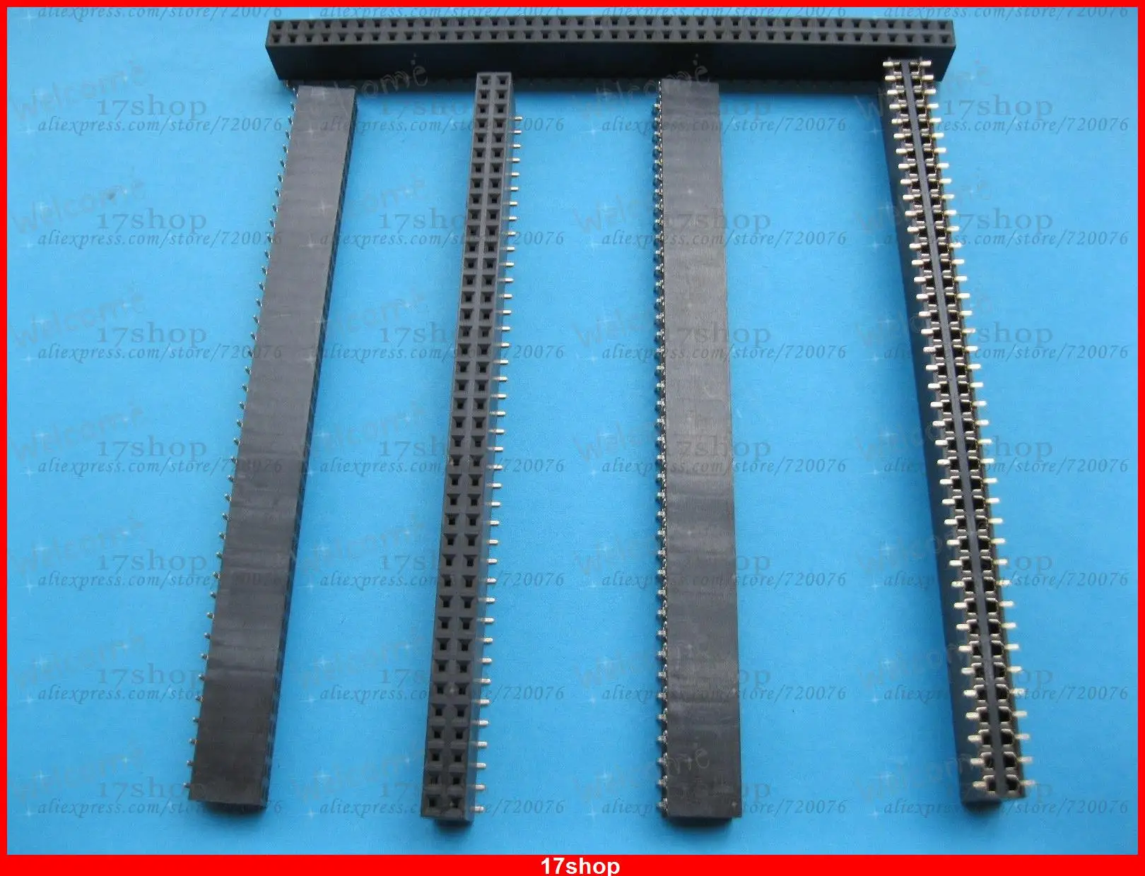 50 pcs Gold SMT SMD 2.54mm 80pin Breakable Female Pin Header Double Row Strip | Обустройство дома