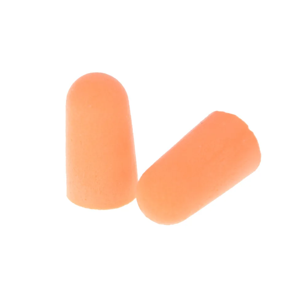 30 Pairs Travel Sleeping Soft Orange Foam Ear Plugs Tapered Travel