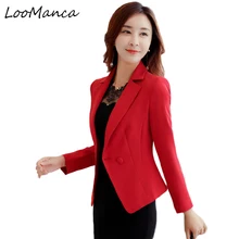 Формальные Элегантные Пиджаки женские куртки Новинка года осень, для женщин пальто с длинным рукавом Дамы Бизнес Офис Форма Стиль Блейзер