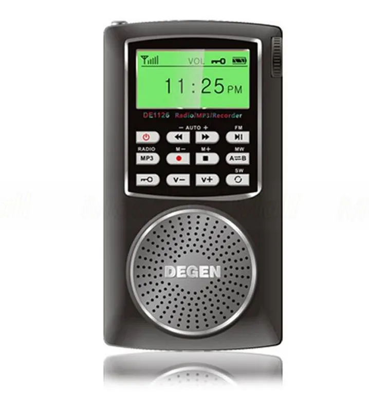 Новые Degen DE1126 коротковолновое DSP AM Мини фм радио ducha с оперативной памятью 4 ГБ MP3
