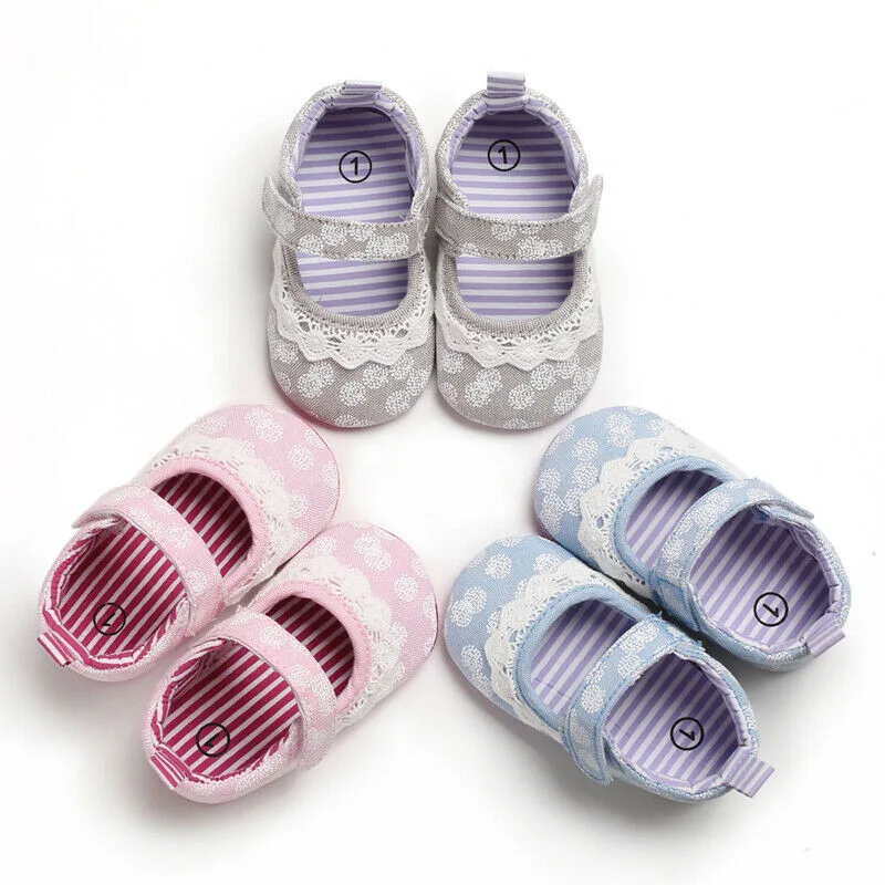 Pudcoco/модные мягкие детские пинетки для малышей, для новорожденных девочек, детские Нескользящие кроссовки принцессы с кружевным крюком, для детей 0-18 месяцев