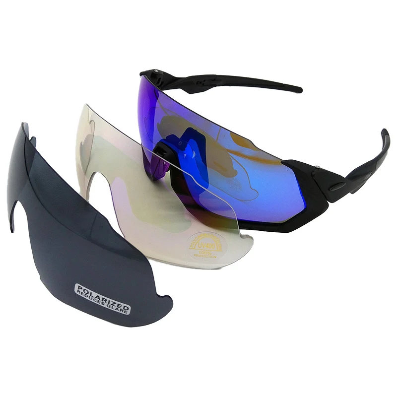 3 линзы поляризованные велосипедные очки для мужчин УФ 400 gafas ciclismo MTB