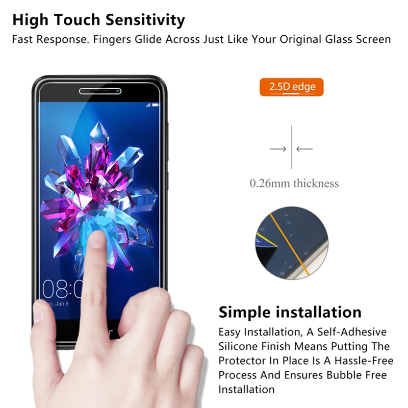 2 шт 9H закаленное защитное стекло для Honor 8X Max 7X 6X 5X 4X 3X жесткое закаленное защитное стекло для huawei Honor 6C 5C 4C Pro 3C