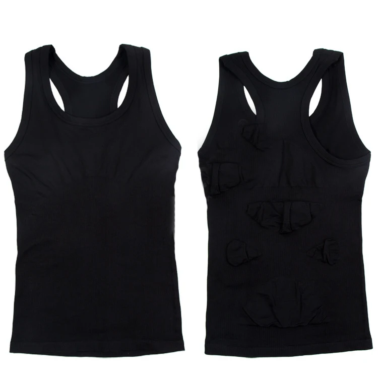  Correct Posture Corset Body Shaper Male Slim Shirt Chest Binder Tops Men Slimming Belly Compression