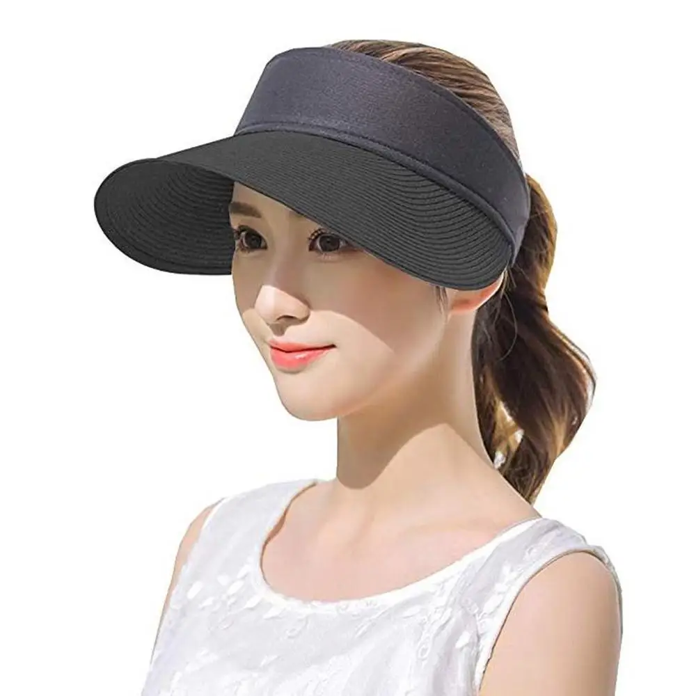 Women Summer Straw Sun Hats Visor Big 