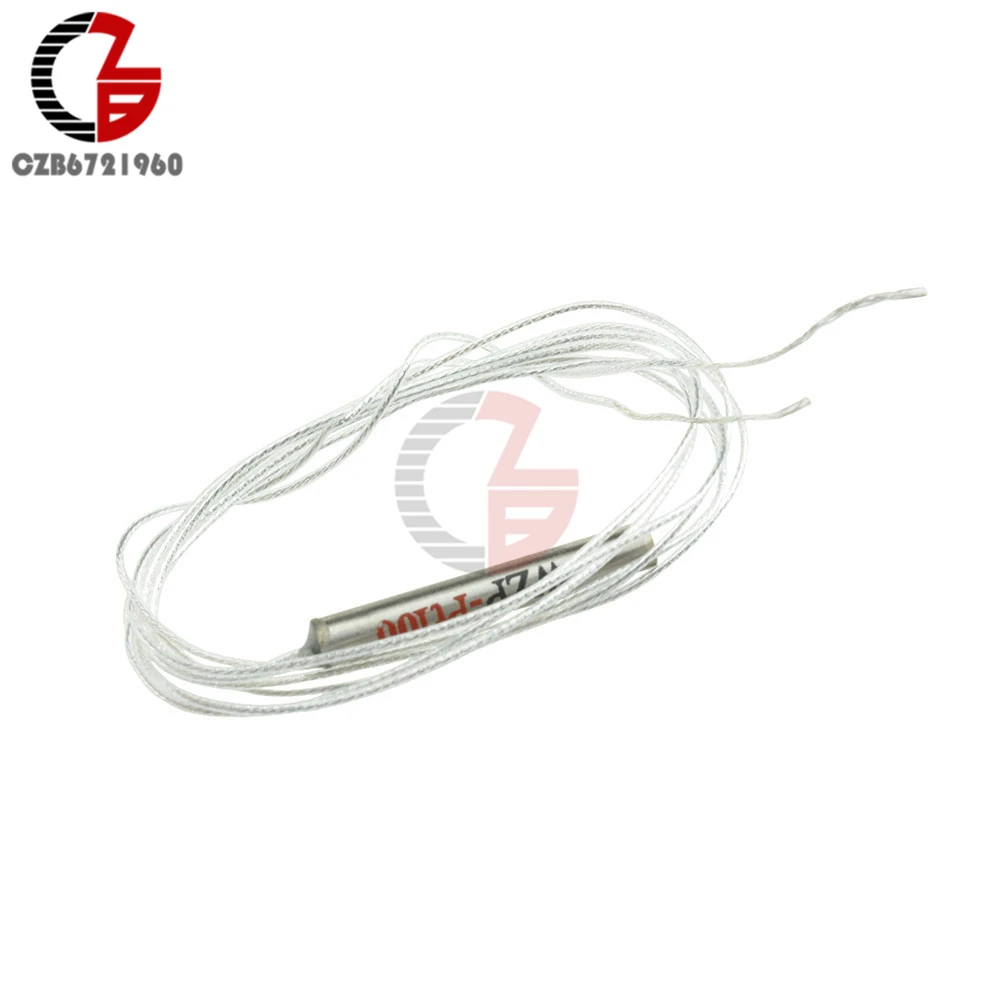 New 50-200℃ PT100 Platinum Resister Temperature Sensor Probe Waterproof 1m