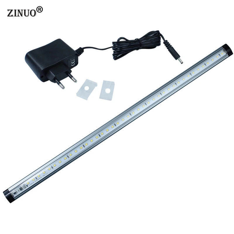 

ZINUO DC12V 50CM 5W Touch Sensor Dimmable Cabinet Led Tube Light 39Leds Lights With Power Adapter For Kitchen BedRoom Closet