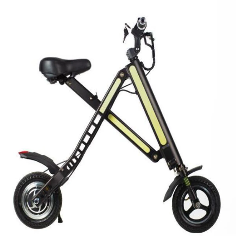Быстрая складной электрический велосипед 36 В 250 Вт 10.4AH 45 км 10-дюймовый литиевая Батарея велосипед алюминиевого сплава Ebike