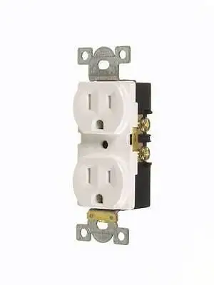 

DHL/EMS 2 LOTS V45122 HEAVY DUTY 15A DUPLEX OUTLET IVORY NEW LOT OF 20 -C4 -D9