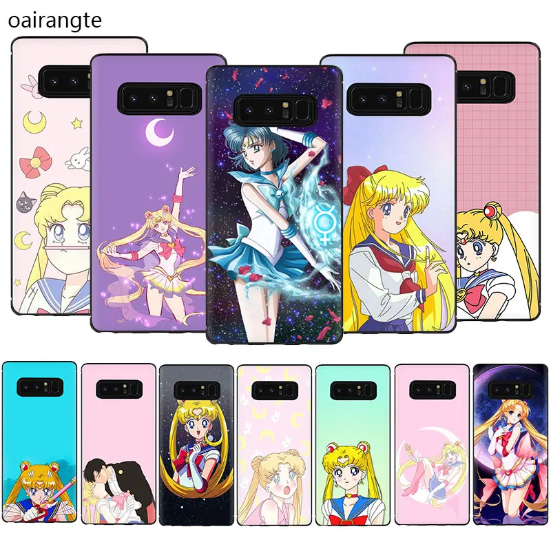 

Pretty Guardian Sailor Moon Soft TPU Phone Cover Case For Samsung Galaxy A3 A5 A6 7 8 9 2018 A10S 20S 30S 40S 50S 60 70 J6