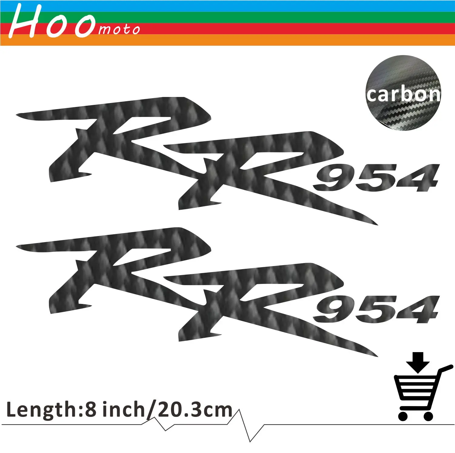 

For Honda RR 954 CBR Motorcycle Sticker Decal Carbon Car Sticker Wheels Fairing Helmet 5D Carbon Fiber Sticker