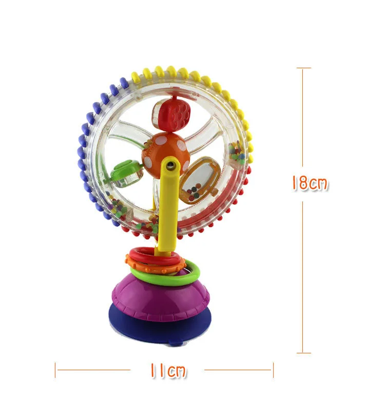 1 шт., новые детские игрушки, красочные колеса обозрения с погремушками, детские музыкальные визуальные Игрушки для раннего развития