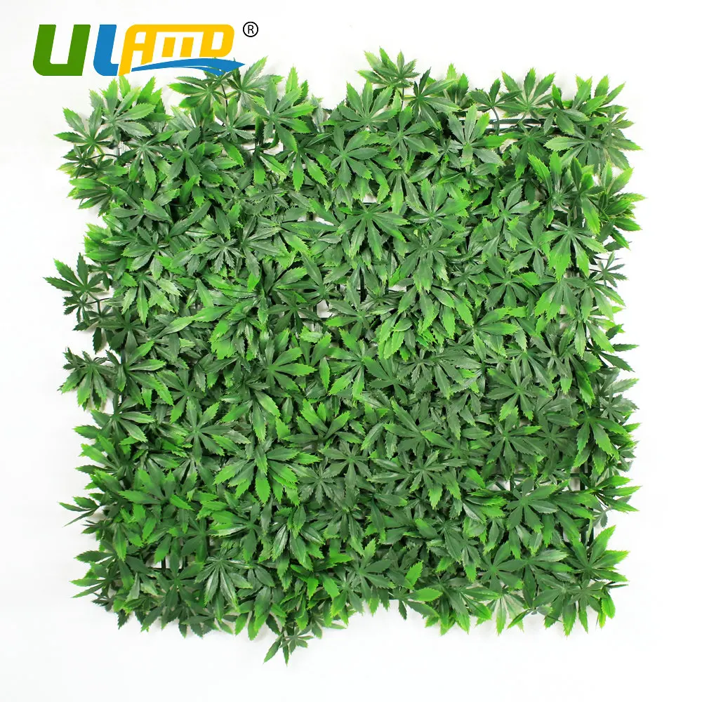 

ULAND Artificial Boxwood Hedge 50x50cm/pc Privacy Fence Greenery Faux Maple Leaves Foliage Panels Garden Decor Wall Covering