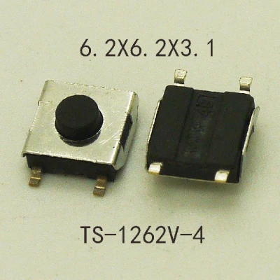 50 шт. 6.2X6.2X2.5/2.7/3.1/3.4/3.7/4 образования легкой пены. 3/5/5.5 мм 4PIN SMD мини кнопочный