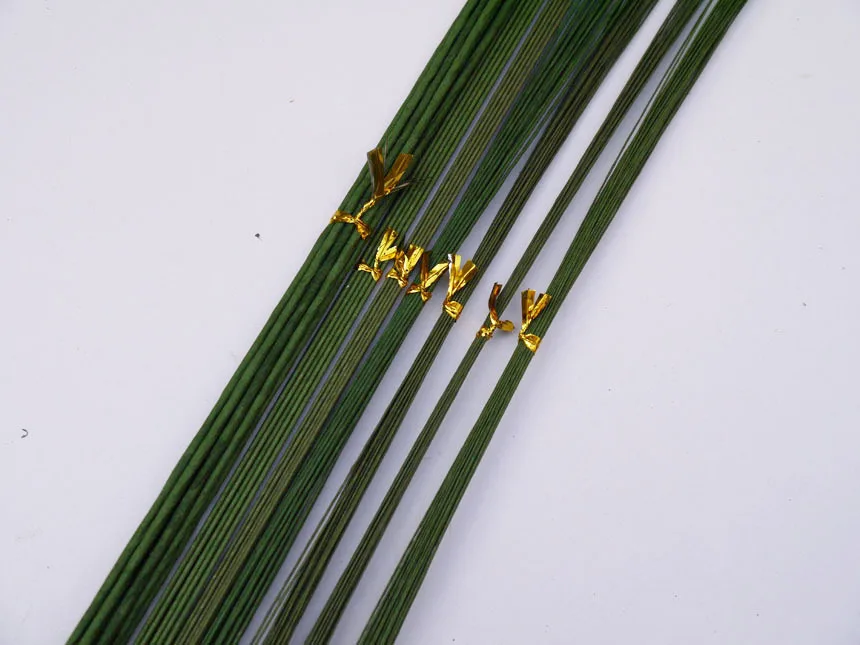 

from 18gauge to 28gauge green paper covered florist wire 23" Crafts Floral wire Tool Kit