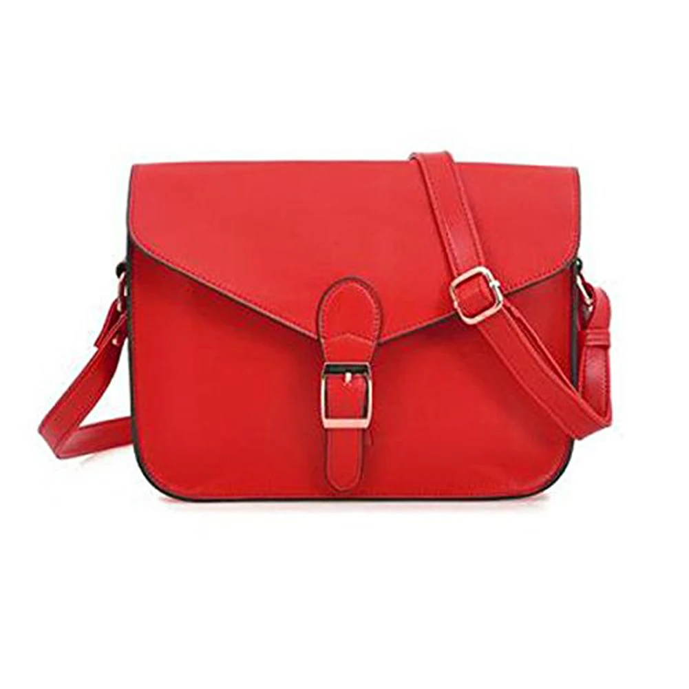 

5x Shoulder bag Briefcase with Vintage Preppy Red Button New for Girls