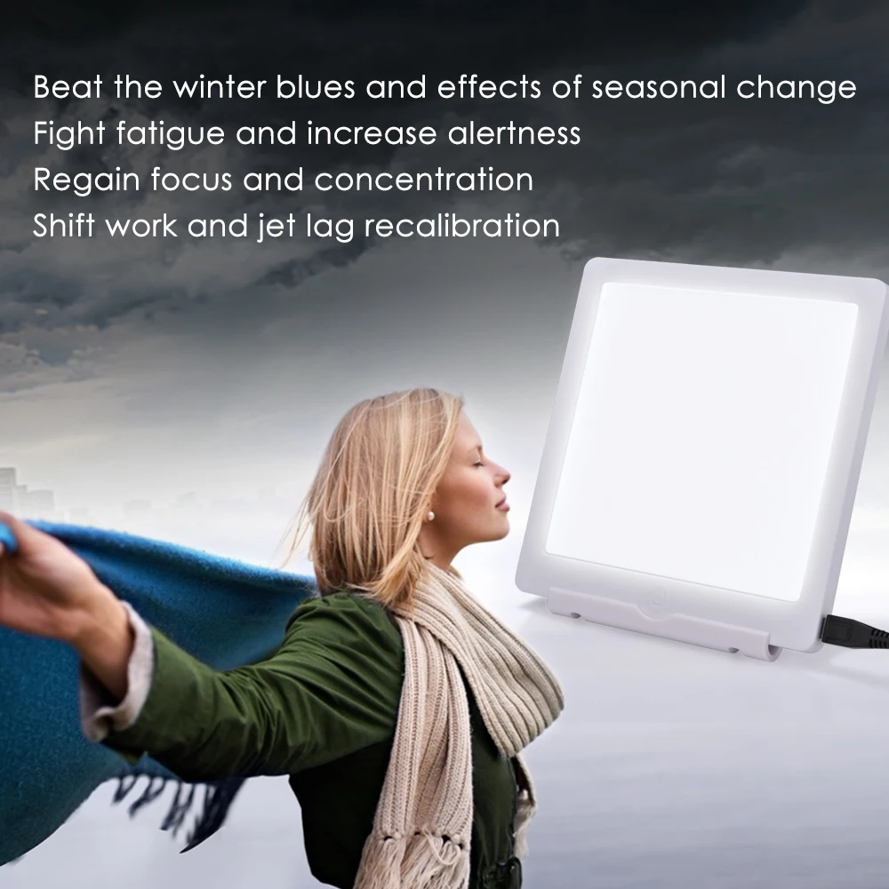 

SAD Light Seasonal Affective Disorder Phototherapy 6000-6500k Simulating Natural Daylight Happy Light Natural Light Therapy Lamp