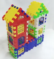 Детские Образовательные просвещения квадратный пластик вставлен Building Block Дом сборки детский сад игрушки раннего развития