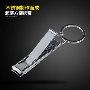 

by DHL 100pcs Stainless Steel Ultra-thin Foldable Hand Toe Nail Clippers Cutter Trimmer Keychain Quality High tools