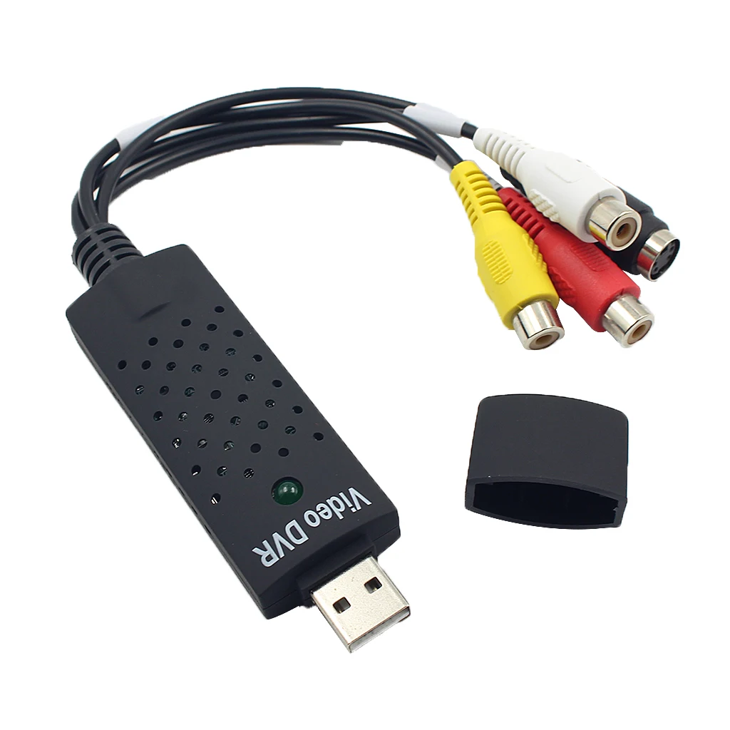 USB 2.0 VIDEO/AUDIO Converter Audio Video Adapter Easycap Capture Card  Video & TV Tuner Cards