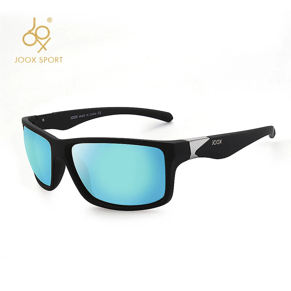 Новые мужские поляризованные солнцезащитные очки 1,1 мм утолщенные линзы модные брендовые уличные солнцезащитные очки для мужчин эластичная резиновая краска гладкая оправа - Цвет линз: black blue revo