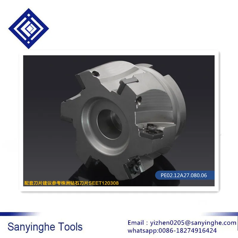 

Высококачественная вставка SEET120308 PF02.12A27.080.06, головка фрезерного станка с ЧПУ, индексируемая фреза для токарного станка с ЧПУ