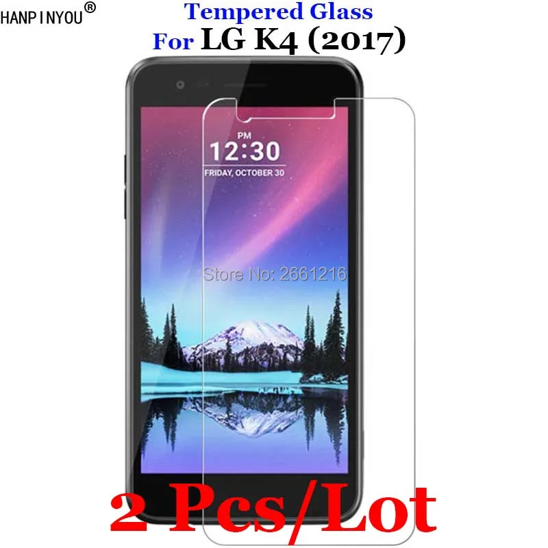 2 шт./лот для LG K4 (2017) закаленное стекло 9H 2.5D Премиум Защитная пленка 2017 / M160 Phoenix 3 5