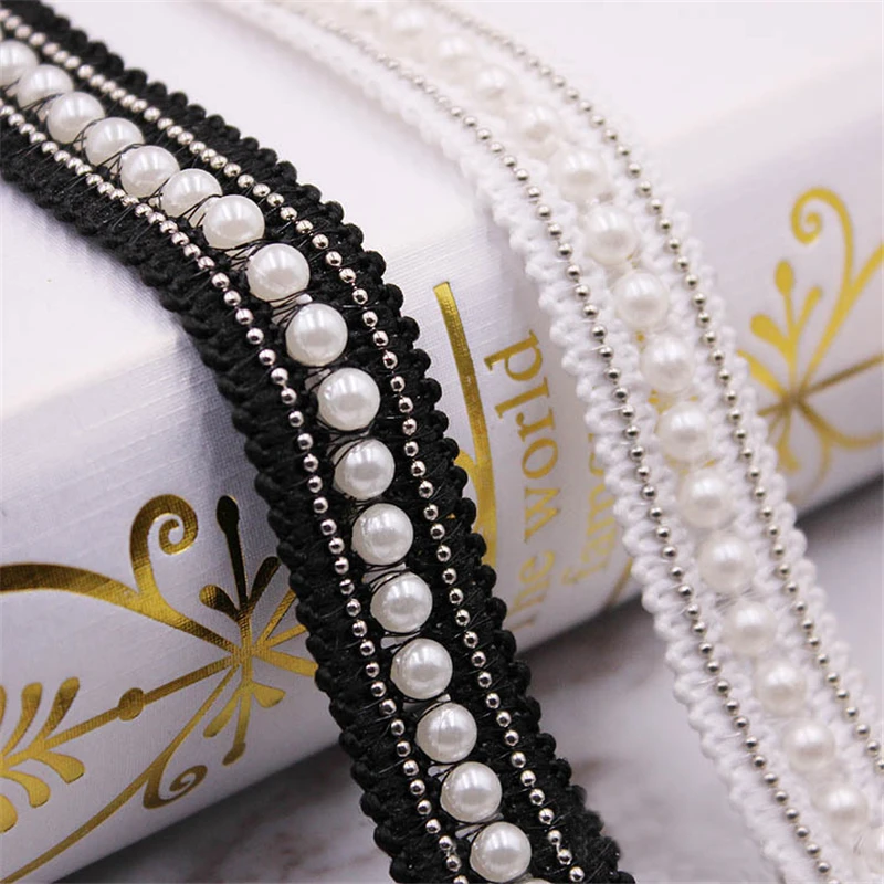 1 metre Beautiful gold and purple lace trim with beads mirrors and pearls 6cm