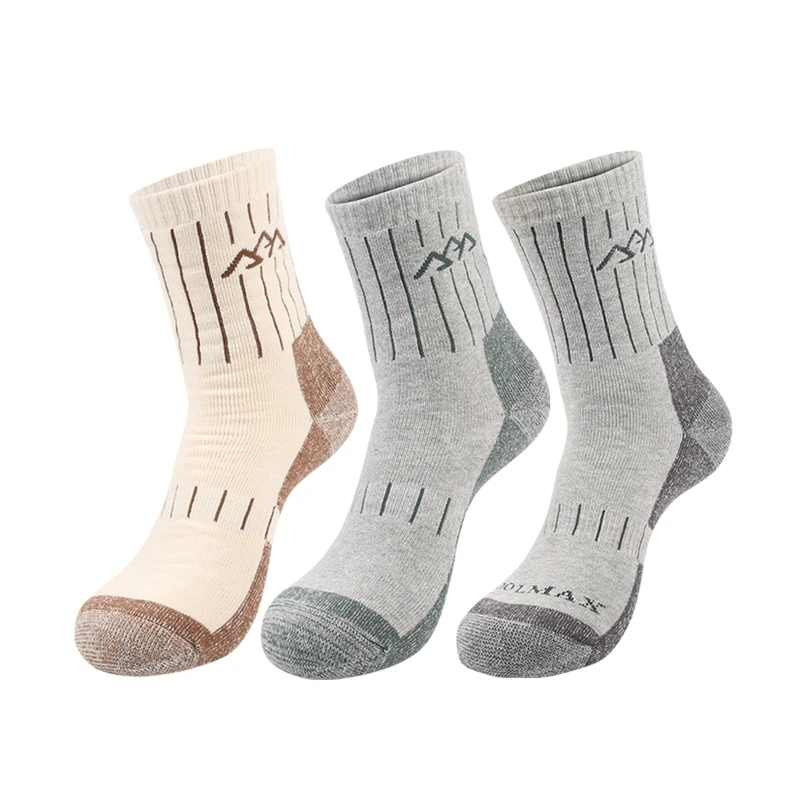 1 Pairs Men Cotton Hiking Socks Breathable Outdoor Thicken Warm Socks