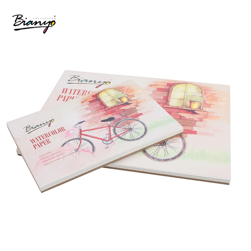 Bianyo A5 A6, 12 листов, акварельная бумага, набор книг для рисования акварелью, коврик для рисования, школьные, школьные, художественные принадлежности, блокнот