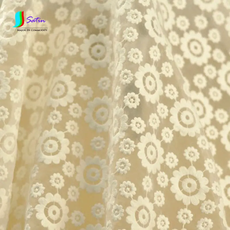 Высококачественное белое тяжелое свадебное платье из органзы с вышивкой; маленькое платье; сетчатая одежда с вышивкой; S083M