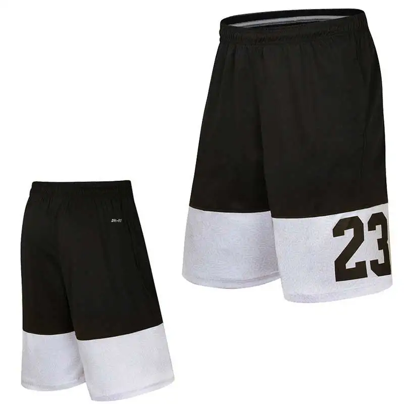 Мужские спортивные быстросохнущие Компрессионные спортивные шорты для тренировок для мужчин, футбола, баскетбола, футбола, упражнений, бега, фитнеса E166 - Цвет: black white