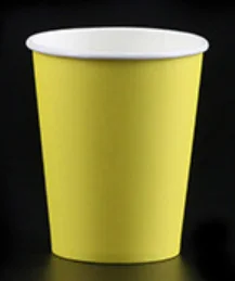 80 шт./лот 250 мл одноразовые чашки для одноразовых вечерние столовые приборы - Цвет: Yellow