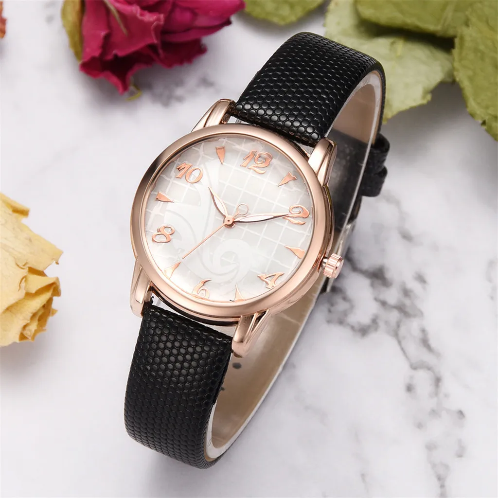 

Fashion Casual Temperament Classic Women Watch Simple Leather Strap Ladies Clock Round Quartz Wrist Watches zegarki damskie