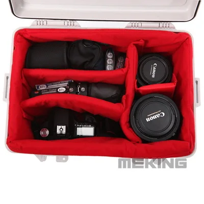 Portable Waterproof Insert Partition Padded Protector Camera Bag For DSLR SLR Camera inner case bag red color (1)