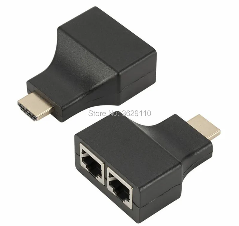 100 набор HDMI, Овер-30 м двойной Rj45 Cat5E Cat6 Utp LAN Ethernet повторитель сигнала adaptador para HDTV 1080 P HDTV
