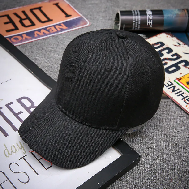 

2019 NEw Unisex Spring Summer Solid Color Baseball Caps Washed Cavans Women's Hats Boys Men Adjustable Cap Snapback Casual Caps