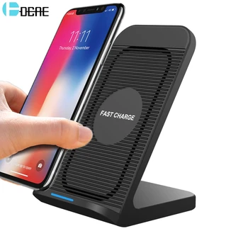 

DCAE 10W Qi Quick Wireless Charger For Samsung S20 S10 S9 iPhone 11 Pro X 8 XS Max XR Xiaomi Mi 10 Fast Wireless Charging Stand