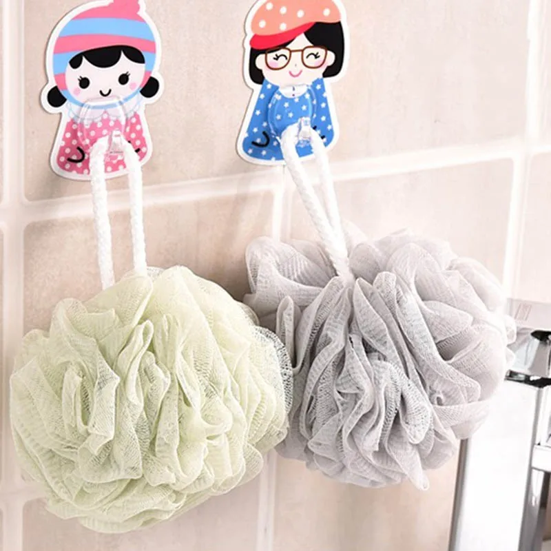 Loofah Bath Ball Mesh Sponge 1 PC Milk Shower Accessories Bathroom Supplies PE Bath Flower Soft