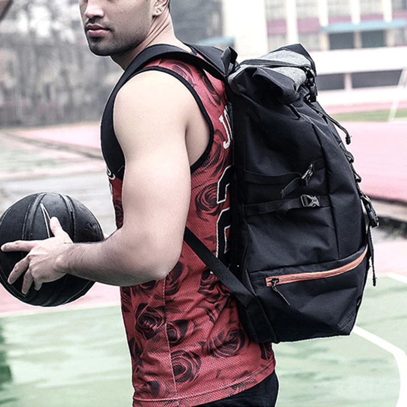 Preise Outdoor Sport Rucksack Männer Große Kapazität Basketball Rucksack Rugby Wandern Doppel Schulter Tasche Laptop Rucksack Training Pack