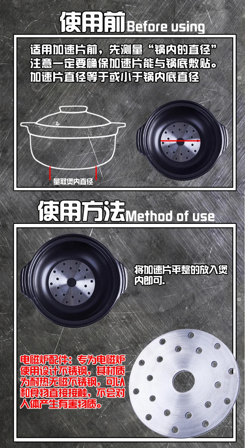 1 шт 12,3 см индукционная плита Тепловая направляющая плита, индукционная варочная панель конвертер диск нержавеющая сталь плита посуда для магнитных