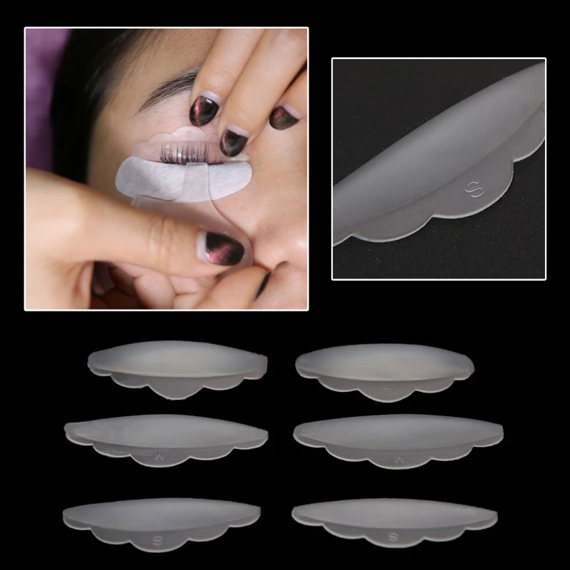 

6pcs Eyelash Lift Lifting Curlers Curl Silicone Eye Lash Extension Shields Pads