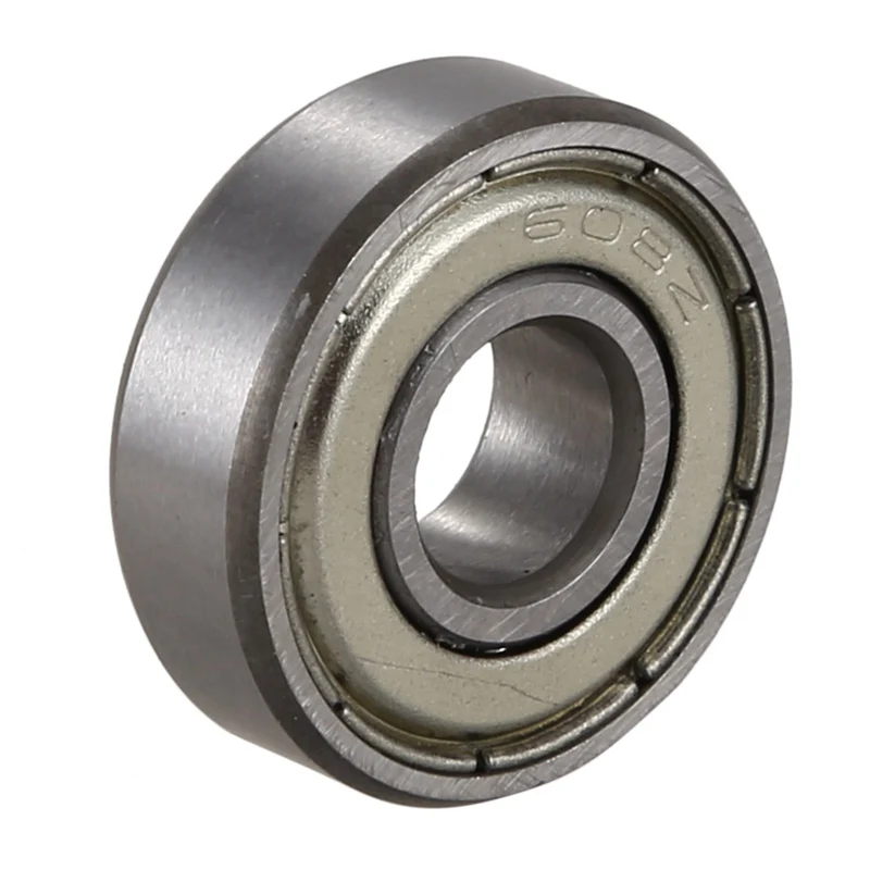 12 Pcs 608ZZ 22mm x 8mm x 7mm Single Row Deep Groove Ball Bearing